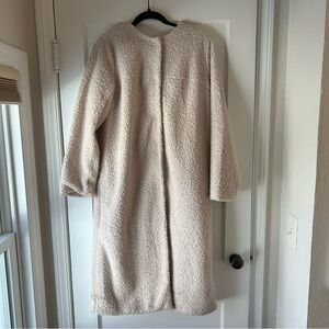 NWT Target Prologue Cream Teddy Coat